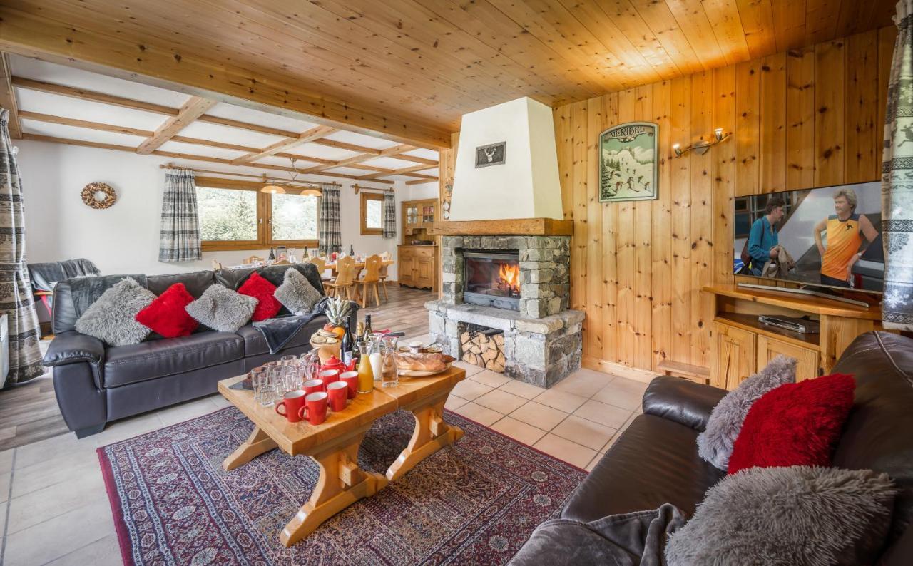 Chalet Himalaya , 10 Person Chalet With 5 Ensuite Bedrooms And Outdoor Jacuzzi In Meribel Centre Luaran gambar